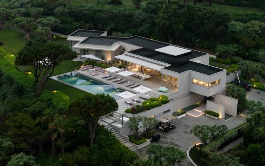 villa de luxe vue du ciel